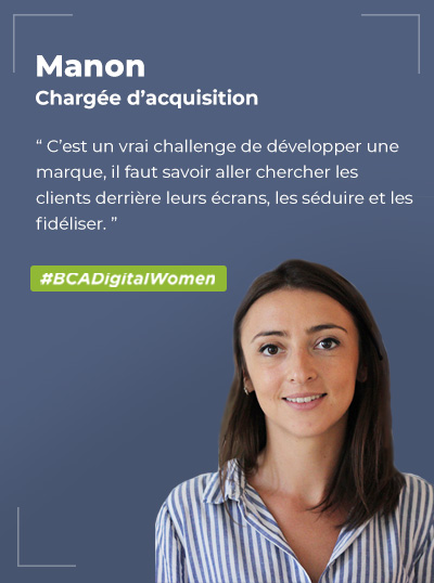 Manon BOITARD, Chargée de marketing digital / acquisition